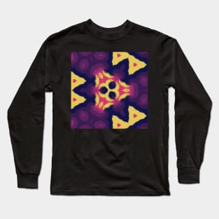 Kaleidoscope Of Sun Set Colors Pattern Long Sleeve T-Shirt